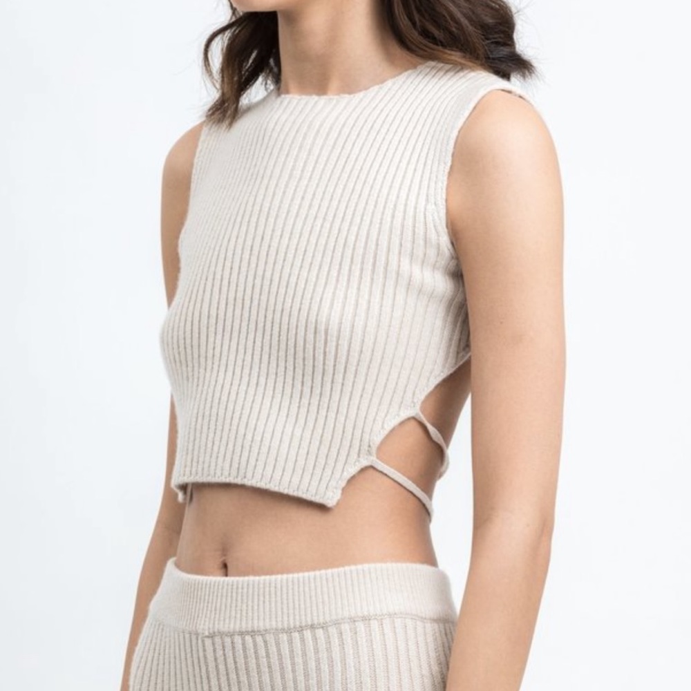 Daniel guizio knitted backless top